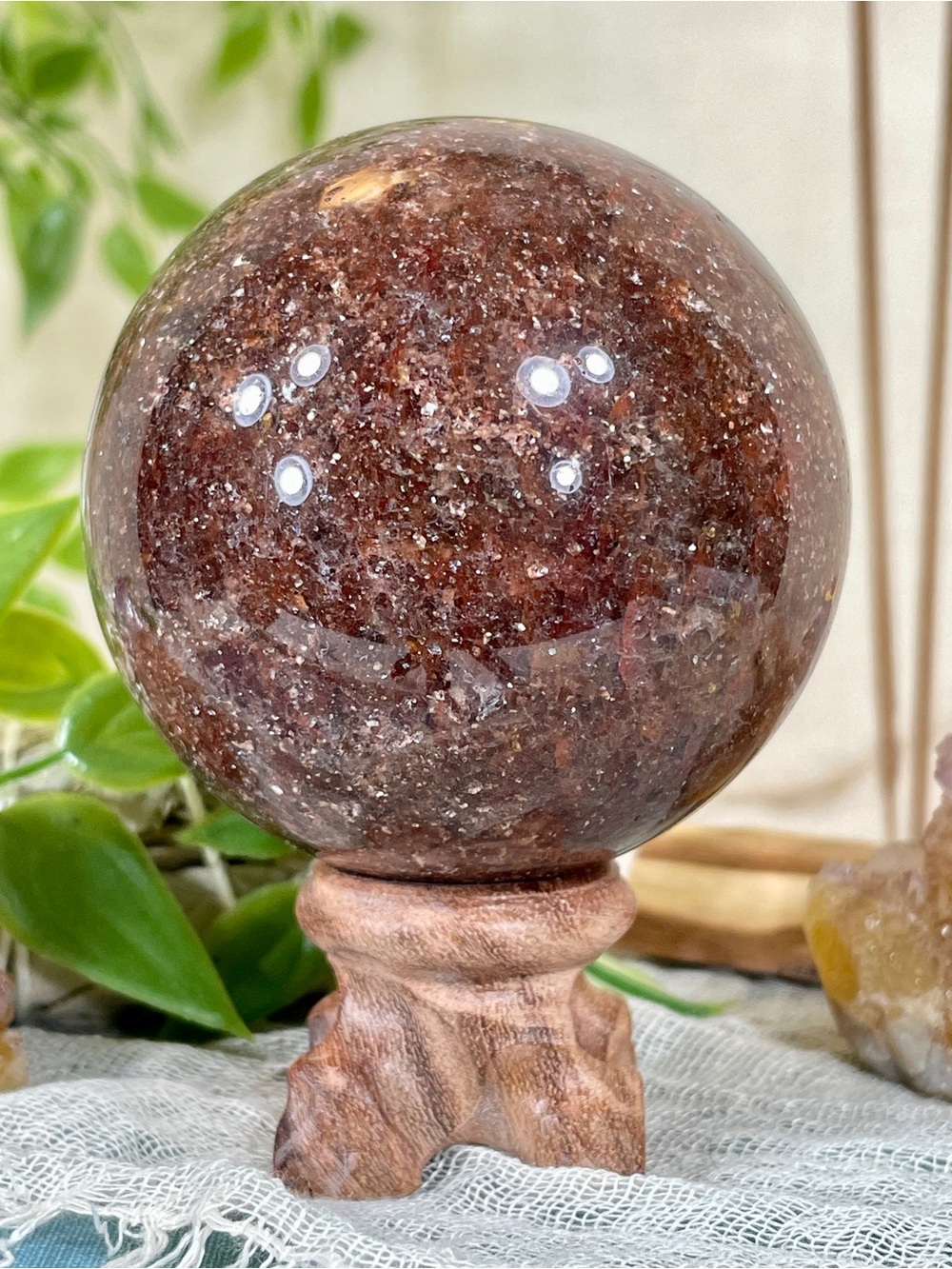 !!! NEW !!! 2745 Almandine Garnet Crystal Sphere